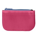 Blush Pink Color Stripes Large Coin Purse