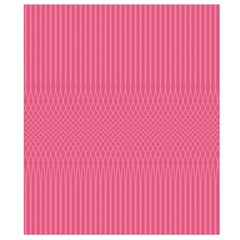 Blush Pink Color Stripes Belt Pouch Bag (Large) from ArtsNow.com Back Strap