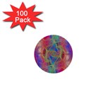 Boho Tie Dye Rainbow 1  Mini Buttons (100 pack) 