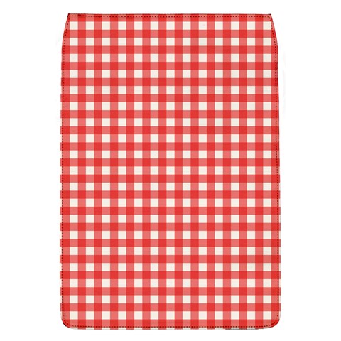 Red White Gingham Plaid Removable Flap Cover (L) from ArtsNow.com Front