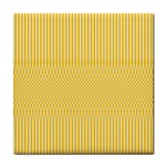 Saffron Yellow Color Stripes Tile Coaster