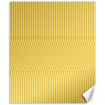 Saffron Yellow Color Stripes Canvas 8  x 10 