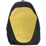 Saffron Yellow Color Stripes Backpack Bag