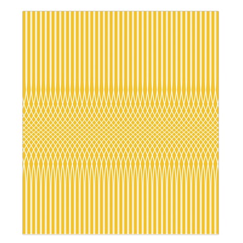 Saffron Yellow Color Stripes Duvet Cover Double Side (King Size) from ArtsNow.com Front
