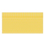 Saffron Yellow Color Stripes Satin Shawl