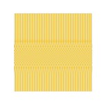 Saffron Yellow Color Stripes Small Satin Scarf (Square)