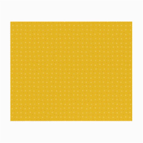 Saffron Yellow Color Polka Dots Small Glasses Cloth from ArtsNow.com Front