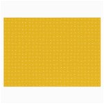Saffron Yellow Color Polka Dots Large Glasses Cloth (2 Sides)
