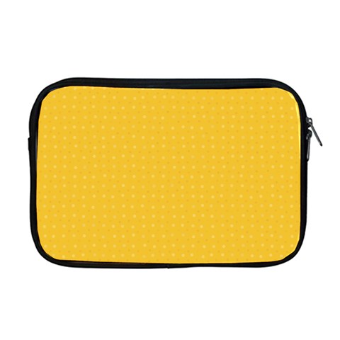 Saffron Yellow Color Polka Dots Apple MacBook Pro 17  Zipper Case from ArtsNow.com Front