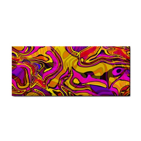 Colorful Boho Swirls Pattern Hand Towel from ArtsNow.com Front
