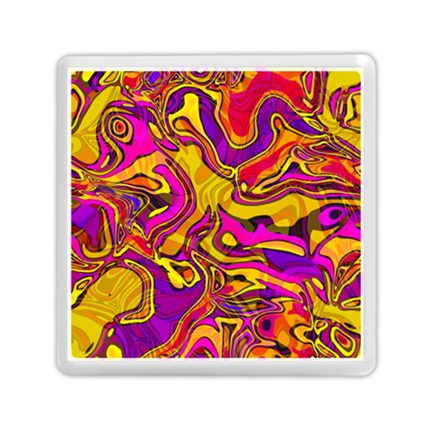Colorful Boho Swirls Pattern Memory Card Reader (Square) from ArtsNow.com Front