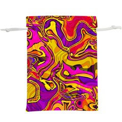 Colorful Boho Swirls Pattern  Lightweight Drawstring Pouch (XL) from ArtsNow.com Front