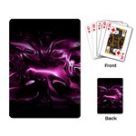 Black Magenta Abstract Art Playing Cards Single Design (Rectangle)