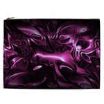 Black Magenta Abstract Art Cosmetic Bag (XXL)