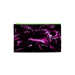 Black Magenta Abstract Art Cosmetic Bag (XS)