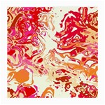 Red Orange Abstract Art Medium Glasses Cloth