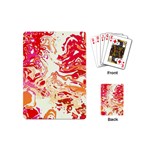 Red Orange Abstract Art Playing Cards Single Design (Mini)