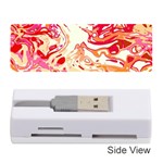 Red Orange Abstract Art Memory Card Reader (Stick)