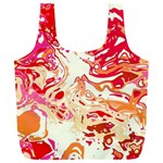 Red Orange Abstract Art Full Print Recycle Bag (XXXL)