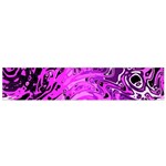 Magenta Black Abstract Art Small Flano Scarf