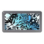 Black Blue White Abstract Art Memory Card Reader (Mini)
