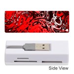 Red Black Abstract Art Memory Card Reader (Stick)