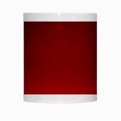 Scarlet Red Ombre Gradient White Mugs from ArtsNow.com Center