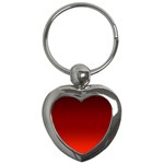 Scarlet Red Ombre Gradient Key Chain (Heart)