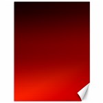 Scarlet Red Ombre Gradient Canvas 36  x 48 