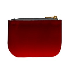 Scarlet Red Ombre Gradient Mini Coin Purse from ArtsNow.com Back