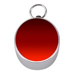 Scarlet Red Ombre Gradient Mini Silver Compasses