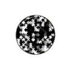 Black and White Jigsaw Puzzle Pattern Hat Clip Ball Marker (10 pack)