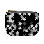 Black and White Jigsaw Puzzle Pattern Mini Coin Purse