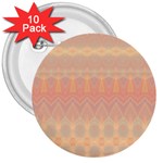 Boho Soft Peach Pattern 3  Buttons (10 pack) 