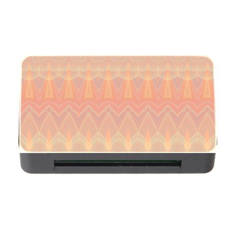Boho Soft Peach Pattern Memory Card Reader with CF from ArtsNow.com Front