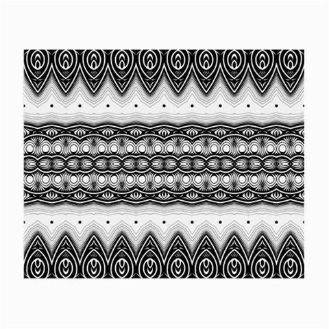 Boho Black And White  Small Glasses Cloth (2 Sides) from ArtsNow.com Front