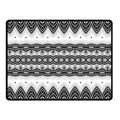 Boho Black And White  Double Sided Fleece Blanket (Small)  from ArtsNow.com 45 x34  Blanket Back