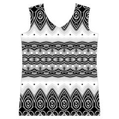 Boho Black And White  Women s Basketball Tank Top from ArtsNow.com Front