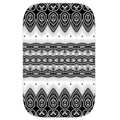 Boho Black And White  Waist Pouch (Small) from ArtsNow.com Front