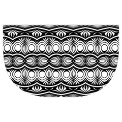 Boho Black And White  Makeup Case (Medium) from ArtsNow.com Side Left