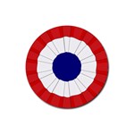 National Cockade of France  Rubber Coaster (Round) 