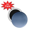 Faded Denim Blue Ombre Gradient 1.75  Magnets (10 pack) 