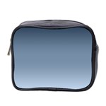 Faded Denim Blue Ombre Gradient Mini Toiletries Bag (Two Sides)