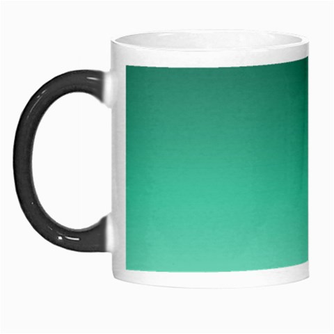 Biscay Green Gradient Ombre Morph Mugs from ArtsNow.com Left