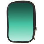 Biscay Green Gradient Ombre Compact Camera Leather Case