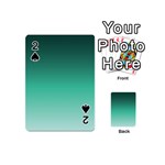 Biscay Green Gradient Ombre Playing Cards 54 Designs (Mini)