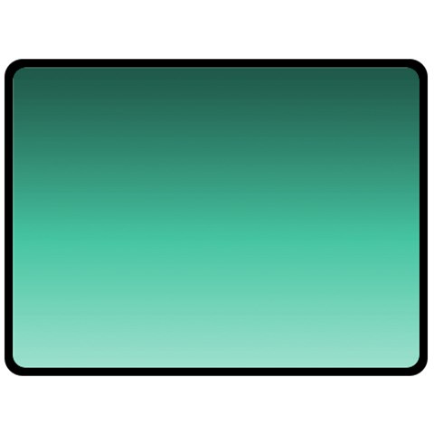 Biscay Green Gradient Ombre Double Sided Fleece Blanket (Large)  from ArtsNow.com 80 x60  Blanket Front