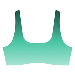Biscay Green Gradient Ombre Cross Back Hipster Bikini Set from ArtsNow.com Front