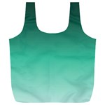 Biscay Green Gradient Ombre Full Print Recycle Bag (XXL)