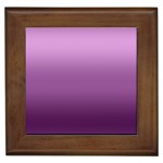 Purple Gradient Ombre Framed Tile